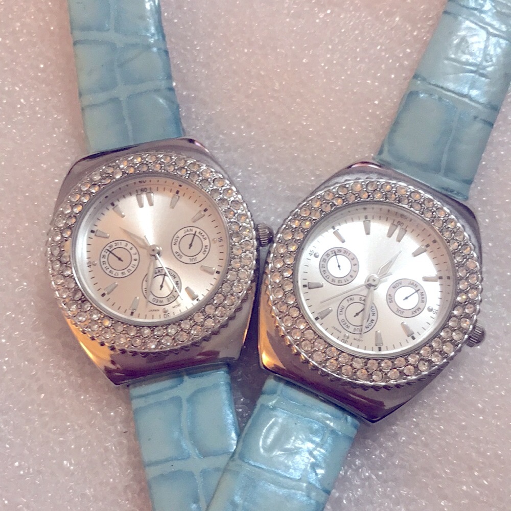 VINTAGE DAVIDOFF COOL WATER Crystal Chronograph Watches-2